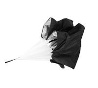 Adjustable Speed Chute, Running Parachute Speed Training Resistance Umbrella Football Parachute Running Speed Chute Resistance Parachute for Basketball Training Adults Youth Kids(black)