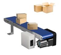 Adjustable Speed Electric Conveyor Belt for Industrial Transport & Packaging - Automatic Heavy-Duty System for Efficient Material Handling and Workflow Optimization