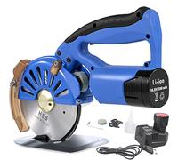 Adjustable Speed Electric Rotary Fabric Cutter Handheld Machine with Octagonal Knife Rechargeable Batteries for Sewing Quilting Crafting