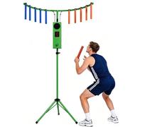 Adjustable Speed Hand-Eye Coordination Trainer Arcade Machine, Reflex Stick Challenge Game, for Events, Rentals, and Family Game Nights, Adjustable-Height Tripod Yellow