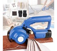 Adjustable Speed Handheld Rotary Cutter, Electric Fabric Cutter with Self-Sharpening for Cloth, Leather, Carpet, Silk