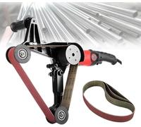 Adjustable Speed Pipe Tube Polisher Sander Grinder with Protective Cover & Sanding Belts for Efficient Metal Polishing & Grinding