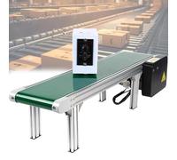 Adjustable Speed PVC Conveyor Belt - Industrial Transport Belt with Copper Core Motor Anti-Deviation Adjustment for Compact Desktop Packaging Production