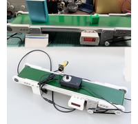Adjustable Speed Small Desktop Conveyor Belt for Food, Beverage, Electronics & Lab Use - Electric Cargo Lane for Efficient Material Handling