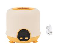 Adjustable Speed & Timer Automatic Formula Mixer, Low Noise Cordless Digital Display Electric Baby Milk Bottle Shaker Suction Base & USB Charging Baby Milk Mixer Brown (Yellow)