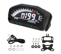 Adjustable Speedometer 10000 RPM Display Odemeter Tachometer Gaugr Moto Dashboard For 1 2 4 Cylinder 2024 Odometer(Type C)