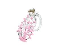 Adjustable Spiked Male Chastity Cage, Soft Silicone Catheter, Anti-Escape Security Belt Lock