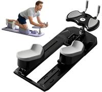 Adjustable Spine Twist & Stretch Trainer With Phone Holder, Led Counter, Detachable Design For Effective Abdominal & Core Workout - 3 Levels Of Resistance Black
