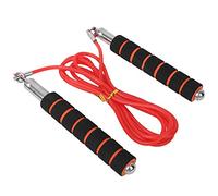 Adjustable Sport Speed Jump Rope, Competitive Jump Rope for Indoor Fitness, High - Speed Skipping Rope with PVC Cord and EVA Foam Handles for Cardio Workout, Weight Loss, and (Red)