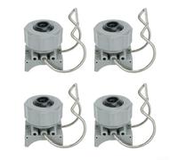 Adjustable Spray Nozzle 1/4" Ball Clamp 4-Pack Grey(3/4 inch)