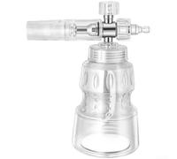 Adjustable Spray Pattern Foam for Car Bike Cleaning Adjustable | 304 stainless steel body, alloy construction, rust resistant, for durable metal build, silver finish