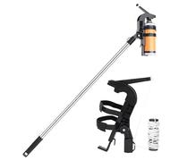 Adjustable Spray Pole, Range Sprayer Adapter, 9.19 Feet Painting Support System Nylon Stainless Steel Reach Tool for Gutters Trees Yard Maintenance, Portable Spray Ergonomic Handle Design for Farm Use