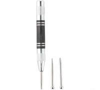 Adjustable Spring Loaded Automatic Center Punch with 2 Metal Punch Needles for Accurate and Clean Punching Marks Without the Use of a Hammer