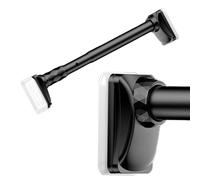 Adjustable Spring Tension Curtain Rod No Drill Non Slip Telescoping Shower & Window Rod for Bathroom Closet Doorway Black 310 400cm