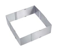 Adjustable Square Cake Frame in Stainless Steel H 8 Cm - EVA - Springform Pan