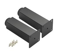 Adjustable Square Metal Legs for Sofa Cabinet TV Stand - Support Feet, Perfect for Home Decor Upgrade, (8in) | Durable and Stylish Design