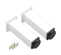 Adjustable Square Metal Legs for Sofa Cabinet TV Stand - Support Feet, Perfect for Home Decor Upgrade, (8in) | Durable and Stylish Design