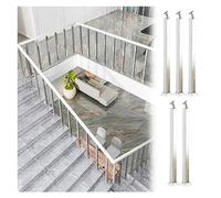 Adjustable Square Stainless Steel Baluster Spindles - 26" to 42" Tall for DIY Railings Garden Décor Loft Design - 5 Pack 110cm (43.3in) Height Durable Support Bar