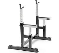 Adjustable Squat Rack, Pull-Lift Strength Training Fitness Barbell, Free Bench Press, Multifunctional Home Gym
