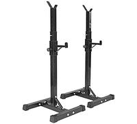 Adjustable Squat Rack Weight Lifting Bench Press Adjustable Squat Rack Strength Training Fitness Barbell Power Weight Bench Support for Indoor Home Gym Strength