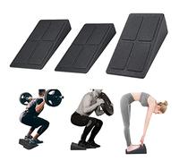 Adjustable Squat Wedge Block - Non-Slip Ramp Slant Board Calf Stretcher, Heavy Duty 3pcs Foam Foot Ankle Knee Stretcher Leg Extender, Incline Board Platform for Heel Elevated Squat and Calf Raise
