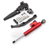 Adjustable Stabilisers Compatible With For Tracer 900 2016-2020 Carbon Steering Damper Stabilizer Motorcycle Directional Dampers Mount Bracket Support Kit