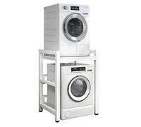 Adjustable Stacking Kit for Front Load Washer & Dryer - Heavy-Duty 400KG Capacity Portable Rack - Space-Saving Over Washer Storage Solution for Laundry Room