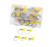 Adjustable Stainless Hose Clamps, Tool-Free Wing Handle for Repair Jobs | Get 25 stainless steel hose clamps in five versatile sizes, providing a complete solution for various pipe diameters.