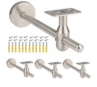 Adjustable Stainless Steel 304 il Bracket for Stair Railing 250mm Long Wall Mount Holder and Stable Support for Staircase Installation