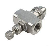 Adjustable Stainless Steel Air Atomizing Hose Nozzle for Garden Watering, Humidification & Cooling - High-Pressure Mist Spray Wand with Female Thread(A)