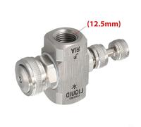 Adjustable Stainless Steel Air Atomizing Hose Nozzle for Garden Watering, Humidification & Cooling - High-Pressure Mist Spray Wand with Female Thread(B)