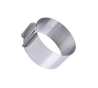 Adjustable Stainless Steel Baking Ring for Mousse Cakes Tortes and Cheesecakes Inner Markings for Consistent Size Control (1pcs)