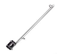 Adjustable Stainless Steel Boat Flag Pole Holder Strong and Wind Resistant for 7/8 to 1 Inch Rails, Perfect for Marine Use