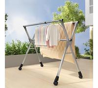 Adjustable Stainless Steel Clothes RackAntiSlip Indoor/Outdoor Garment Hanger SpaceSaving Design for Clothes and Socks Durable & Versatile rage Solution