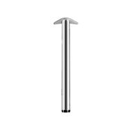 Adjustable Stainless Steel Dining Table Legs 43.3in Cylindrical Metal Furniture Feet for Kitchen Worktop & Breakfast Bar Includes Screws for Custom Height