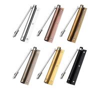 Adjustable Stainless Steel Door Closer for Fir Doors - Hinged Design Easy Installation Ideal for Home & Office Use (Big Green Bronze)