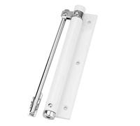 Adjustable Stainless Steel Door Closer - Self-Closing Hinge with Single Spring Strength for Easy Mounting (Black) - Ideal for Home Office and Commercial Use