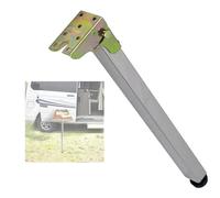 Adjustable Stainless Steel Foldable Table Legs 30-150cm Height Versatile Push-Pull Lift for Dining Bar or Cabinet Use - 38in (Silver Finish)