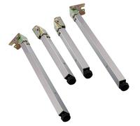 Adjustable Stainless Steel Folding Table Legs 16-47 inch, Metal Replacement Support for Dining Tables, Chairs, Coffee Tables, Cabinets - Height Adjustable (15.7 inch Size)