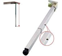 Adjustable Stainless Steel Folding Table Legs - Heavy-Duty Support for Dining & Bar Tables, Height 50-130cm, Includes Screws & Protective Base - 1 Piece