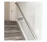 Adjustable Stainless Steel for Stairs - Wall-Mounted Customizable Lengths from 1.6 to 20 Feet (560cm) - Safety Grab Bar for Home & Outdoor Use