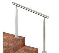 Adjustable Stainless Steel Handrails for Outdoor Steps Floor Mounted Grab Bar for 1 3 Steps Durable Transitional Railing for Porch and Stair Safety