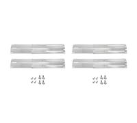 Adjustable Stainless Steel Heat Plate BBQ Gas Grill Replacement Set Outdoor Cooking Accessories Kit for Kitchen 4PCS