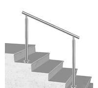 Adjustable Stainless Steel il for Outdoor Steps 4-Step Transition Railing Kit for Concrete or Wood Stairs 85cm Heightand Safe il Solution