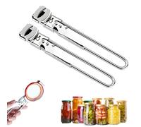 Adjustable Stainless Steel Jar Opener - Easy-Grip Kitchen Gadget for Jars, Bottles & Lids, User-Friendly Leverage Design,Effortless Grip for Seniors & Weak Hands (2 PC)
