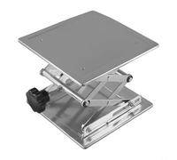 Adjustable Stainless Steel Lab Lift Platform Stand 85-280mm Height for Physics Chemistry & Biology Experiments 200x200mm Panel Manual Support