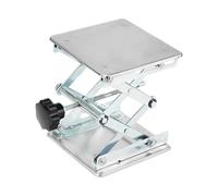 Adjustable Stainless Steel Laboratory Lifting Table Portable Lab Jack Stand for 5/10/15/20/25kg Loads Versatile Height Leveling Lift Platform 150x150mm