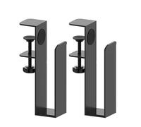 Adjustable Stainless Steel Laptop Holder & Charging Stand - Desk Side Storage Bracket for Cables Folders & Magazines - nize Your Workspace Efficiently