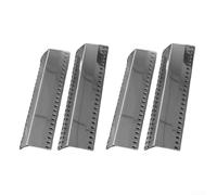 Adjustable Stainless Steel Oven Burner Tube Kit for Home Kitchen Replacement Easy Install Fits Multiple Oven Models Two Sizes Black Silver 8 Pieces Even Heat Distribution DIY Maintenance(Silver 4PCs)