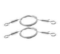 Adjustable Stainless Steel Picture Hanging Wire Set 2 Pack with 1m and 2m Hook for Art Frame Glass Holds Up to 100lbs Stainless Steel Hanging Set